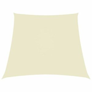 vidaXL krémszínű trapéz alakú oxford-szövet napvitorla 3/5 x 4 m kép