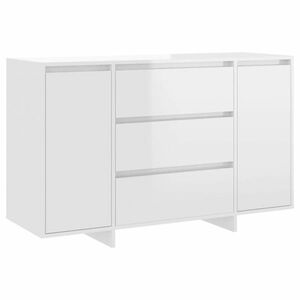 vidaXL fehér szerelt fa tálalószekrény 3 fiókkal 120x41x75 cm kép