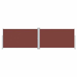 vidaXL barna behúzható oldalsó napellenző 180 x 600 cm kép