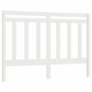vidaXL fehér tömör fenyőfa ágyfejtámla 126 x 4 x 100 cm kép