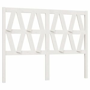 vidaXL fehér tömör fenyőfa ágyfejtámla 126 x 4 x 100 cm kép