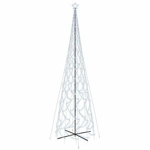 vidaXL kúp alakú karácsonyfa 3000 hideg fehér LED-del 230 x 800 cm kép