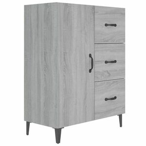 vidaXL szürke sonoma színű szerelt fa tálalószekrény 69, 5 x 34 x 90 cm kép