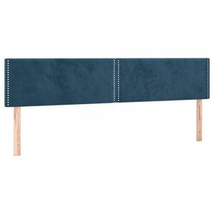 vidaXL 2 db sötétkék bársony fejtámla 90x5x78/88 cm kép