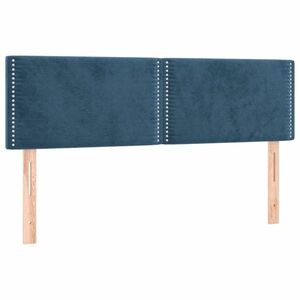 vidaXL 2 db sötétkék bársony fejtámla 72 x 5 x 78/88 cm kép