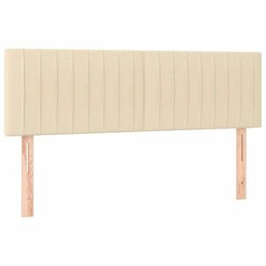 vidaXL 2 db krémszínű szövet fejtámla 72 x 5 x 78/88 cm kép