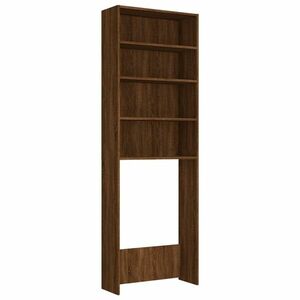 vidaXL barna tölgyszínű mosógépszekrény 64 x 24 x 190 cm kép