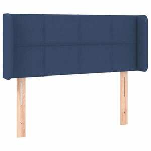 vidaXL kék szövet fejtámla 83x16x78/88 cm kép