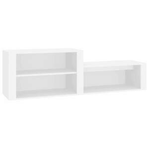 vidaXL fehér szerelt fa cipősszekrény 150x35x45 cm kép