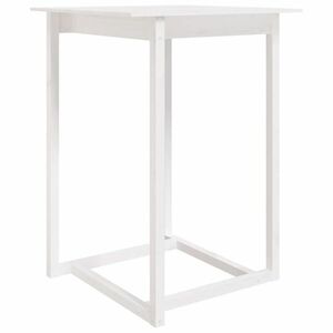 vidaXL fehér tömör fenyőfa bárasztal 80 x 80 x 110 cm kép