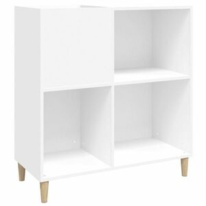 Fehér szerelt fa hanglemezszekrény 84, 5 x 38 x 89 cm kép