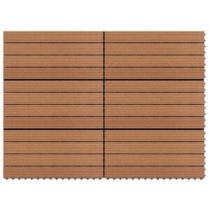 vidaXL 6 darab barna WPC csempe 60 x 30 cm 1 m² kép