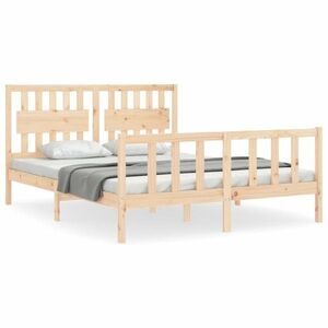 vidaXL tömör fenyőfa ágy matrac nélkül 160 x 200 cm kép