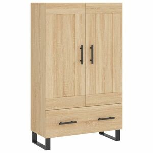 vidaXL sonoma tölgy színű szerelt fa magasszekrény 69, 5 x 31 x 115 cm kép
