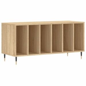 vidaXL sonoma tölgy színű szerelt fa hanglemezszekrény 100x38x48 cm kép
