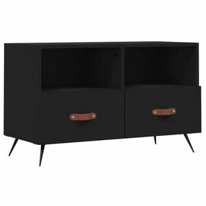 vidaXL fekete szerelt fa TV-szekrény 80 x 36 x 50 cm kép