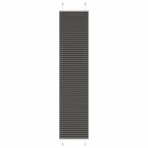 vidaXL pliszírozott redőny fekete 40x200 cm szövetszélesség 39, 4 cm kép