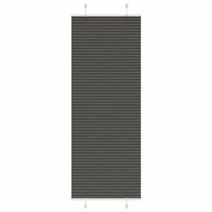 vidaXL pliszírozott redőny fekete 75x200 cm szövetszélesség 74, 4 cm kép