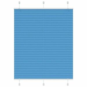 vidaXL pliszírozott redőny kék 105x150 cm Szövetszélesség 104, 4 cm kép