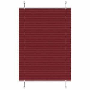 vidaXL pliszírozott redőny Bordeaux piros 90x100 cm szövetszélesség kép
