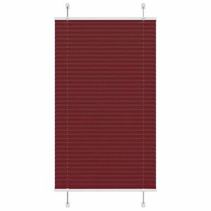 vidaXL pliszírozott redőny Bordeaux piros 80x100 cm szövetszélesség kép