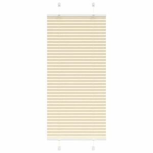 vidaXL pliszírozott redőny krém 65x100 cm szövetszélesség 64, 4 cm kép