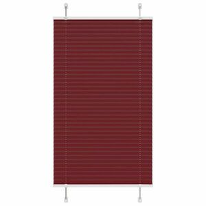 vidaXL pliszírozott redőny Bordeaux piros 70x150 cm szövetszélesség kép