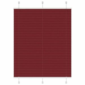 vidaXL pliszírozott redőny Bordeaux piros 110x150 cm szövetszélesség kép