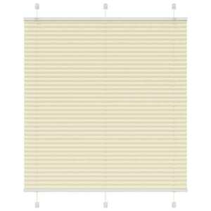 vidaXL pliszírozott redőny krém 120x150 cm szövetszélesség 119, 4 cm kép