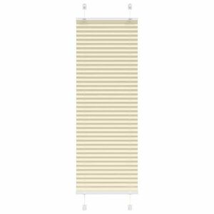 vidaXL pliszírozott redőny krém 45x150 cm szövetszélesség 44, 4 cm kép