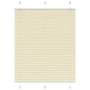 vidaXL pliszírozott redőny krém 110x150 cm szövetszélesség 109, 4 cm kép