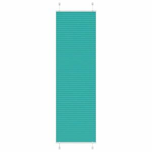 vidaXL pliszírozott redőny Benzinzöld 55x200 cm szövetszélesség kép