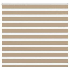 vidaXL zebrafüggönnyel homokbarna szövetszélesség 150, 9 cm poliészter kép