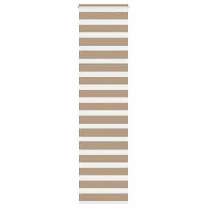 vidaXL zebrafüggönnyel homokbarna szövetszélesség 55, 9 cm poliészter kép
