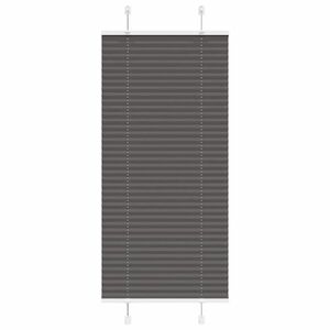 vidaXL pliszírozott redőny fekete 55x150 cm szövetszélesség 54, 4 cm kép