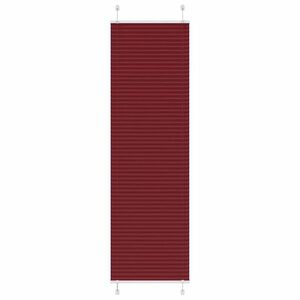 vidaXL pliszírozott redőny Bordeaux piros 55x200 cm szövetszélesség kép