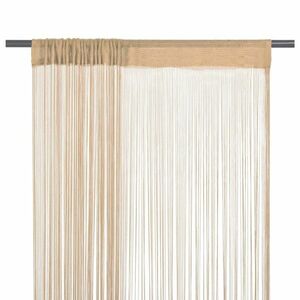 vidaXL 2 db bézs zsinórfüggöny 140 x 250 cm kép
