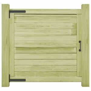 vidaXL impregnált fenyőfa kertkapu 100 x 100 cm kép