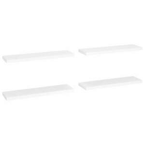 vidaXL 4 db fehér MDF lebegő fali polc 90 x 23, 5 x 3, 8 cm kép