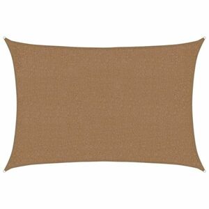 vidaXL tópszínű HDPE napvitorla 160 g/m² 2 x 2 m kép