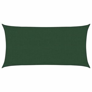 vidaXL sötétzöld HDPE napvitorla 160 g/m² 3 x 6 m kép