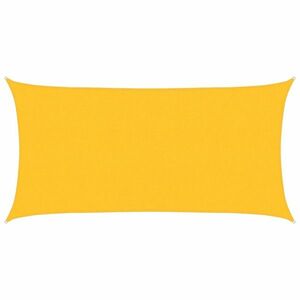 vidaXL sárga HDPE napvitorla 160 g/m² 2, 5 x 4, 5 m kép