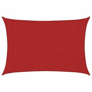 vidaXL piros HDPE napvitorla 160 g/m² 3 x 4, 5 m kép