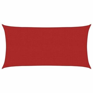 vidaXL piros HDPE napvitorla 160 g/m² 2 x 4 m kép