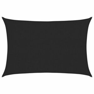 vidaXL fekete HDPE napvitorla 160 g/m² 3 x 4 m kép