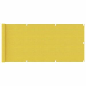 vidaXL sárga HDPE erkélytakaró 75 x 500 cm kép