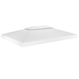 vidaXL fehér kétszintes pavilon-tetőponyva 310 g/m² 4 x 3 m kép