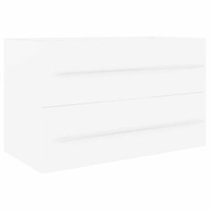 vidaXL fehér forgácslap mosdószekrény 80 x 38, 5 x 48 cm kép