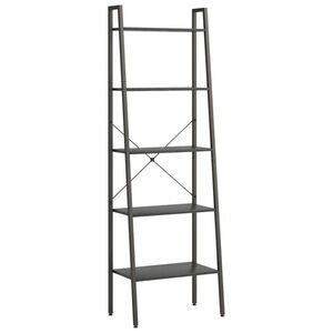 vidaXL 5 szintes fekete állópolc 56 x 35 x 174 cm kép