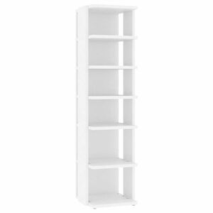 vidaXL fehér szerelt fa cipősszekrény 27, 5x27x102 cm kép